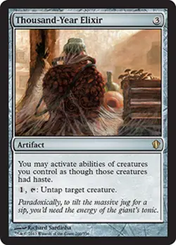 1 x Thousand-Year Elixir - Commander 2013 - Moderate Play - MTG - Image 1