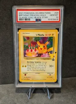 PSA 10 Pokemon TCG 2021 Celebrations 25th Anniversary Birthday Pikachu - Image 1