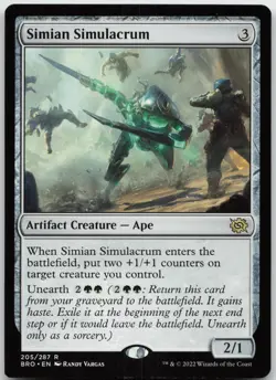 Simian Simulacrum (205) Promo Pack: The Brothers' War NM - MTG - Image 1