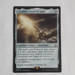 Wizards of the Coast Excalibur Sword of Eden Artifact Rare 0072 English - Image 1