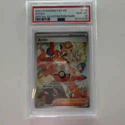Pokemon Arven Special Illustration Rare SV: Paldean Fates 235/091 PSA 10 - Image 1
