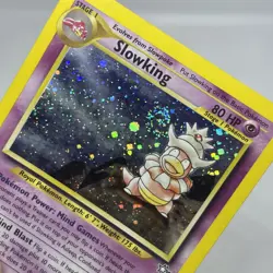Pokemon TCG Slowking Neo Genesis 14/111 Unlimited Holo Swirl Rare MP WOTC - Image 3
