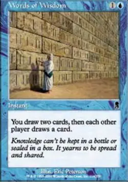 1 x Words of Wisdom - Odyssey - Light Play - MTG - Image 1