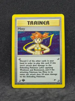 Pokemon Gym Heroes 1st Edition Misty's 18/132 (LP/MP) See Desc. - Image 1
