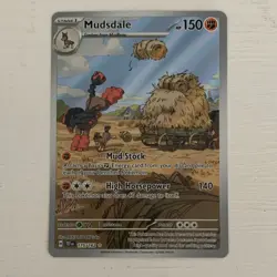 Pokemon Mudsdale SV05 Temporal Forces Illustration Rare Holo 175/162 150 HP - Image 1