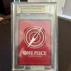 Monkey D. Luffy OP13-001 Carrying on His Will 2025 Leader Alt Art BGS 9.5 - Image 2