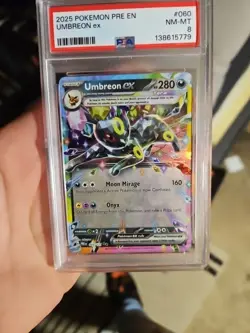 Pokemon TCG Umbreon EX 60/131 Double Rare Holo Card Prismatic Evolutions PSA 8🔥 - Image 2