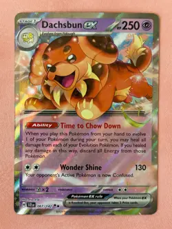 Dachsbun ex~Cute Pink Pokemon~Pretty in Pink & Pastel Gallery~Cute Pokemon Cards - Image 1