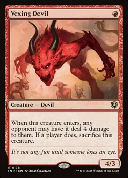 1 x Vexing Devil - Innistrad Remastered - Light Play - MTG - Image 1