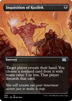 X 1 Inquisition of Kozilek NM-M Borderless Double Masters 2022 MTG Magic - Image 1