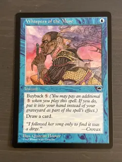 1x Whispers of the Muse Tempest LP MTG Magic the Gatheing x1 MKE - Image 1