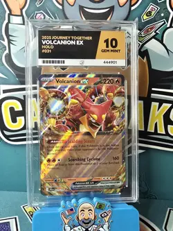 2025 POKEMON JTG EN-JOURNEY TOGETHER #031 VOLCANION EX ACE 10 - Image 1