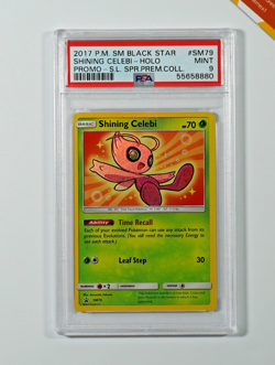 Pokemon PSA 9 Shining Celebi #SM79 Holo Black Star Promo 2017 English - Image 1