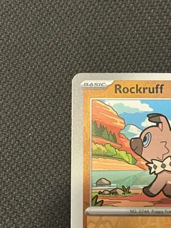 Pokemon TCG Journey Together 084/159 Rockruff Reverse Holo MISCUT ERROR - NM - Image 3