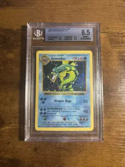 Gyrados Shadowless Base Set #6 HOLO BGS 8.5 pokemon true 8.5 - Image 1