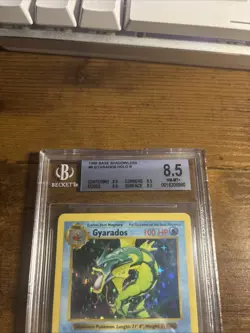 Gyrados Shadowless Base Set #6 HOLO BGS 8.5 pokemon true 8.5 - Image 2