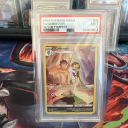 2022 POKEMON SWORD & SHIELD SILVER TEMPEST #TG05 FULL ART/GARDEVOIR PSA 9 - Image 1