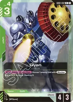 🔥Gundam Card Game Gyan - Newtype Rising (GD01) Near Mint🔥 - Image 1