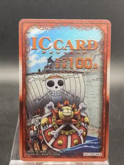 Thousand Sunny One Piece Japanese Not For Sale RED IC CARD Berry Match IC - Image 1