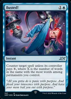 MTG - Busted! - Galaxy Foil, UNFINITY Variants - Image 1