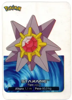 STARMIE #121 LAMINCARD COLECCION POKEMON LAMINCARDS 2005 EDIBAS (USADA) - Image 1