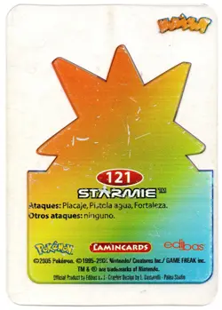 STARMIE #121 LAMINCARD COLECCION POKEMON LAMINCARDS 2005 EDIBAS (USADA) - Image 2