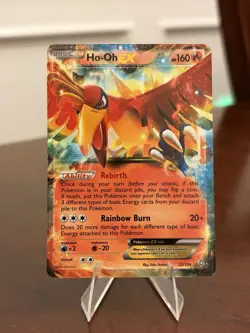 Ho-Oh EX 22/124 Rare EX Dragons Exalted Holo Pokemon NM - Image 1