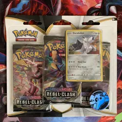 Pokemon SWSH Rebel Clash Duraludon 3-Pack Booster Blister Set - Factory Sealed - Image 1