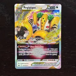 Regigigas VSTAR 114/159 Pokemon Crown Zenith Sword & Shield Ultra Rare Holo NM - Image 1