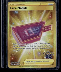 Pokemon TCG Lure Module Secret Ultra Rare Card 088/078 Gold Pokemon Go - Image 1