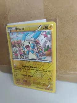 Pokemon TCG Minun Furious Fists Reverse Holo Card 32/111 Common - Image 3