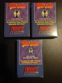 Spawn Powercardz, 3x 50 Card Starter Decks, 1995, Calibur Game Systems - Image 1