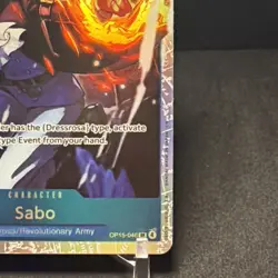 One Piece Card Game Adventure on Kami's Island - SABO SR #OP15-046 ENGLISH CCG - Image 2