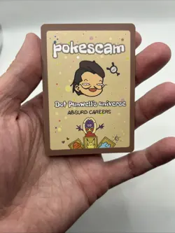 Pokescam by Dot Punwell Drown-Office Psyduck Holo Rare Fan Art Card C-3 - Image 5