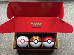 Pokemon Poke Ball Tin Bundle x3 Empty Storage Tins for Cards & Display - Image 1