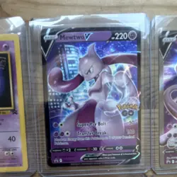 Pokemon Holo Vintage Lot - 9 Cards - Mewtwo V Misty's Dewgong Haunter TCG - Image 3