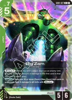 🔥Gundam Card Game Big Zam - Newtype Rising (GD01) Near Mint🔥 - Image 1