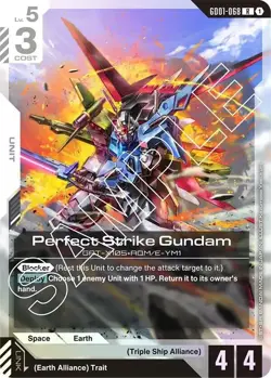 🔥Gundam Card Game Perfect Strike Gundam - Newtype Rising (GD01) Near Mint🔥 - Image 1