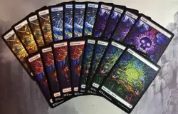 MTG / Set (X4) Dominaria United Basic Lands / Regular (Showcase) / NM - Image 1