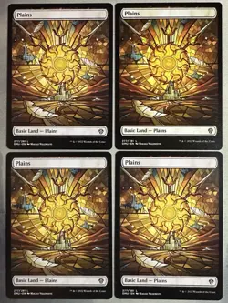 MTG / Set (X4) Dominaria United Basic Lands / Regular (Showcase) / NM - Image 2