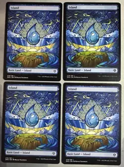 MTG / Set (X4) Dominaria United Basic Lands / Regular (Showcase) / NM - Image 3