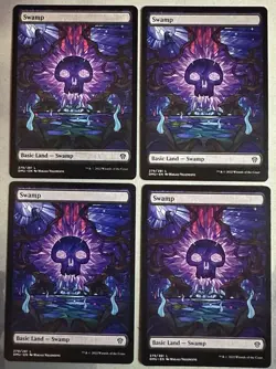 MTG / Set (X4) Dominaria United Basic Lands / Regular (Showcase) / NM - Image 4
