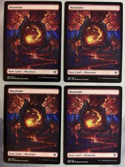 MTG / Set (X4) Dominaria United Basic Lands / Regular (Showcase) / NM - Image 5