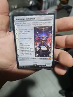 [0001] Summon: Bahamut Final Fantasy Regular, NM, Gradeable, Pack-to-Sleeve. - Image 1