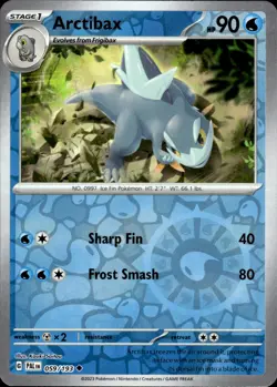 Arctibax - Reverse Holo - Paldea Evolved 059/193 - MINT - Pokemon - Image 1