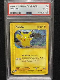 2003 Pokemon Skyridge Pikachu 84/144 PSA 9 Mint - Image 1
