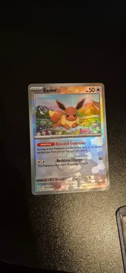 Eevee 074/131 Master Ball Prismatic Evolutions Pokemon Reverse Holo NM - Image 1