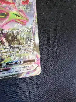 Pokemon TCG Rayquaza VMAX Secret Rare Alternate Art Holo 218/203 Evolving Skies - Image 2