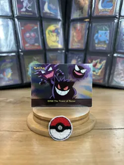 GENGAR Pokemon Topps 2000 TV: Ep #22 The Tower of Terror Holo Blue Label - rare - Image 1