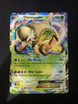 Pokemon TCG Chesnaught EX XY18 Black Star Promo - Image 1